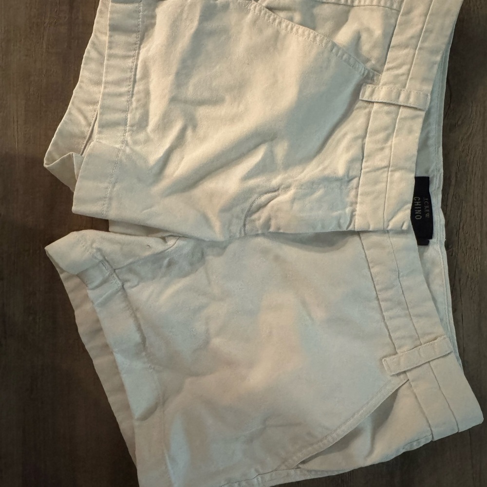 J. Crew Classic White Chino Shorts